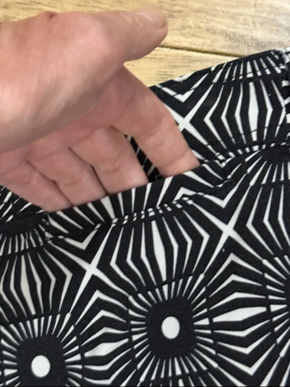 Anthropologie Maeve The Ettie High-Rise Crop Wide-Leg Pants In Geometric Print - Picture 8 of 16